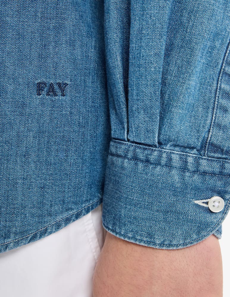rinascente Fay Regular Shirt in Denim