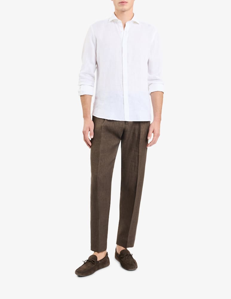 Fay Camicia Regular in Lino - immagine 2 Fay Camicia Regular in Lino - immagine 2