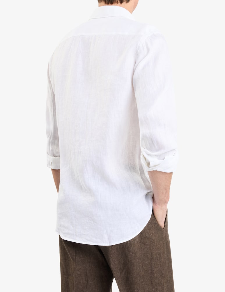 Fay Camicia Regular in Lino - immagine 3 Fay Camicia Regular in Lino - immagine 3