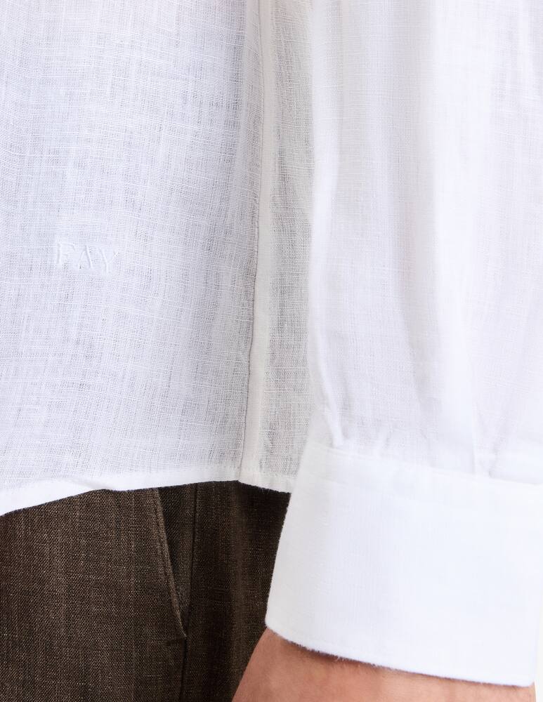 Fay Camicia Regular in Lino - immagine 4 Fay Camicia Regular in Lino - immagine 4