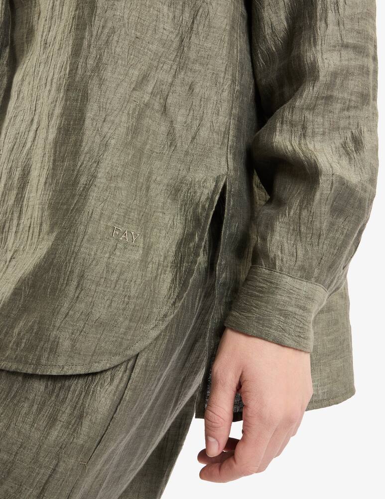 rinascente Fay Camicia Regular in Lino