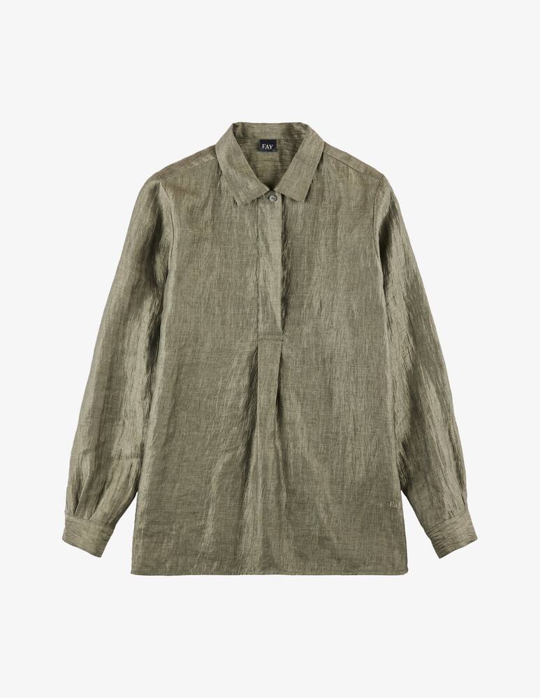 rinascente Fay Camicia Regular in Lino