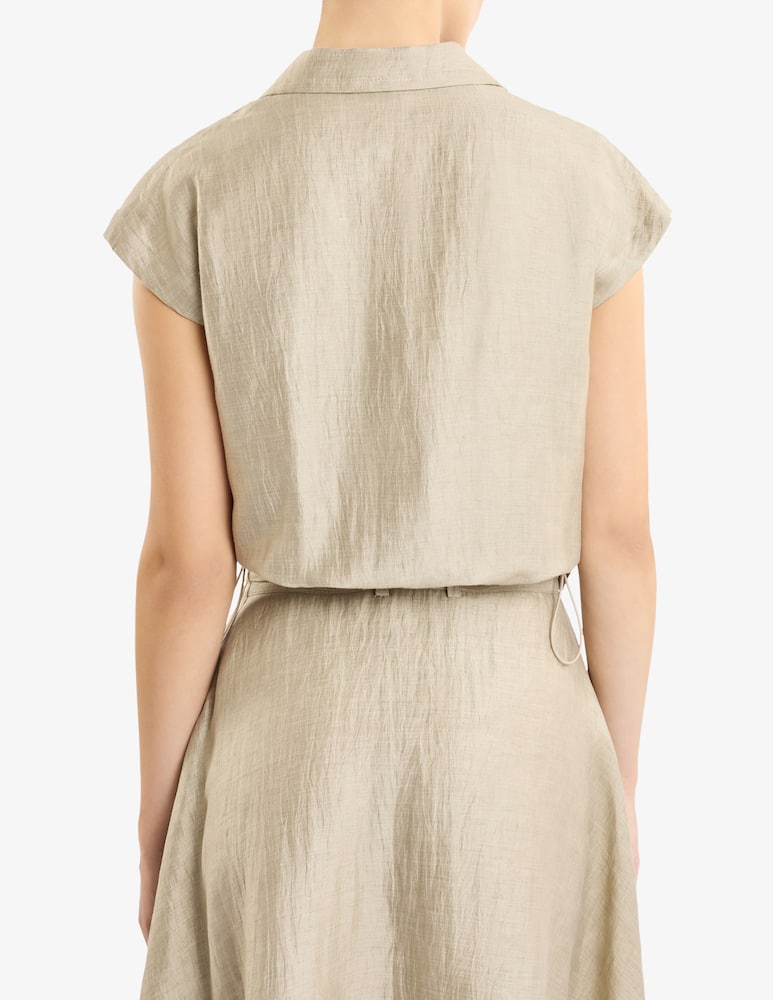 rinascente Fay Camicia crop regular in lino