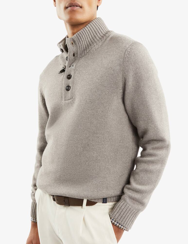 Fay Mock Turtleneck in Wool - picture 1 Fay Mock Turtleneck in Wool - picture 1