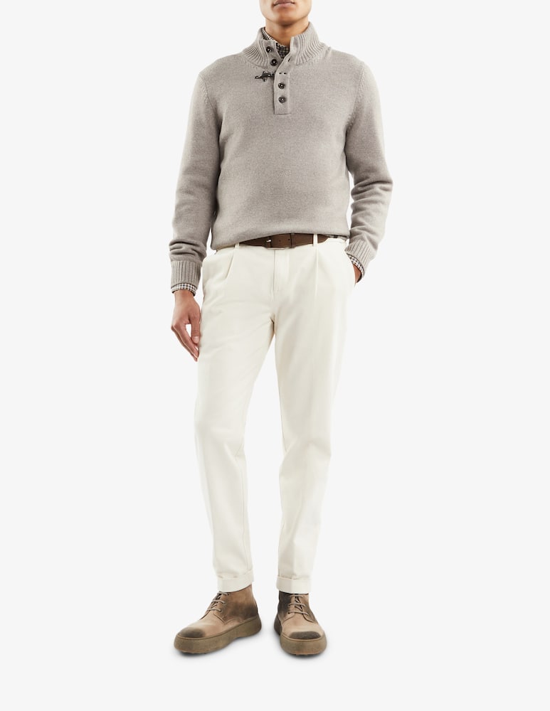 Fay Mock Turtleneck in Wool - picture 2 Fay Mock Turtleneck in Wool - picture 2