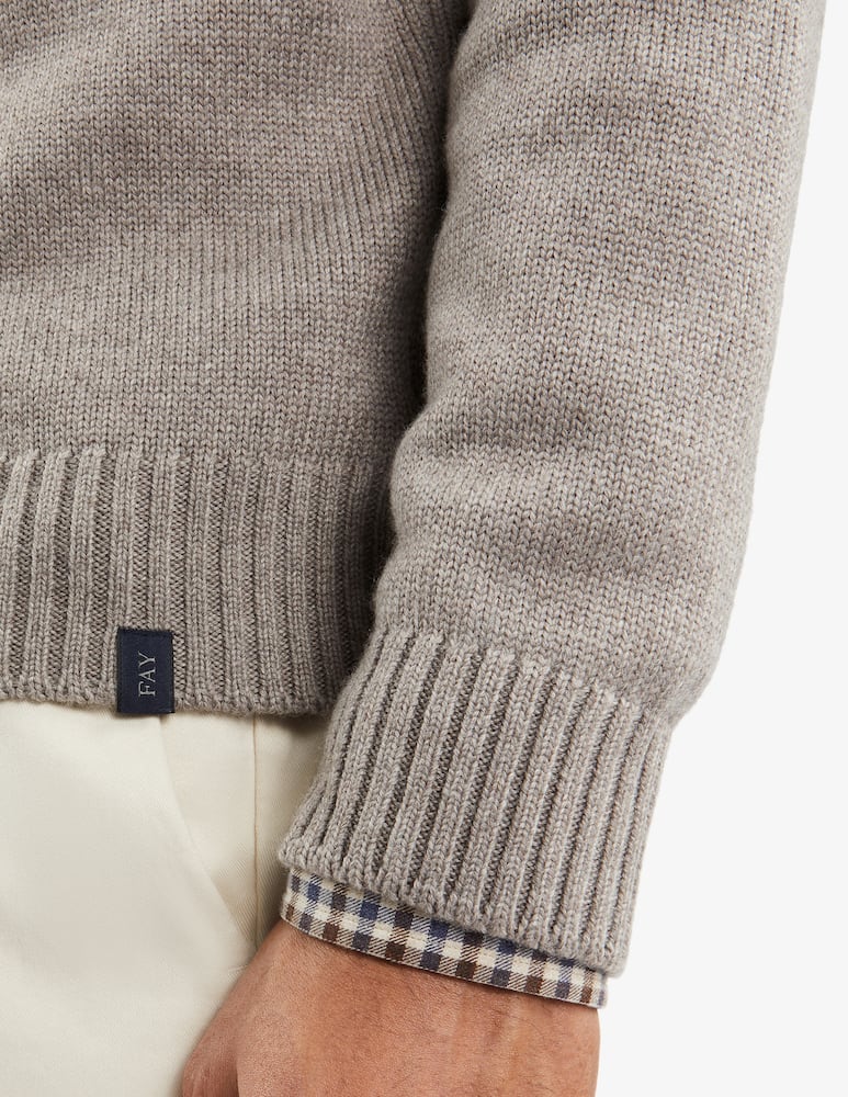 Fay Mock Turtleneck in Wool - picture 4 Fay Mock Turtleneck in Wool - picture 4