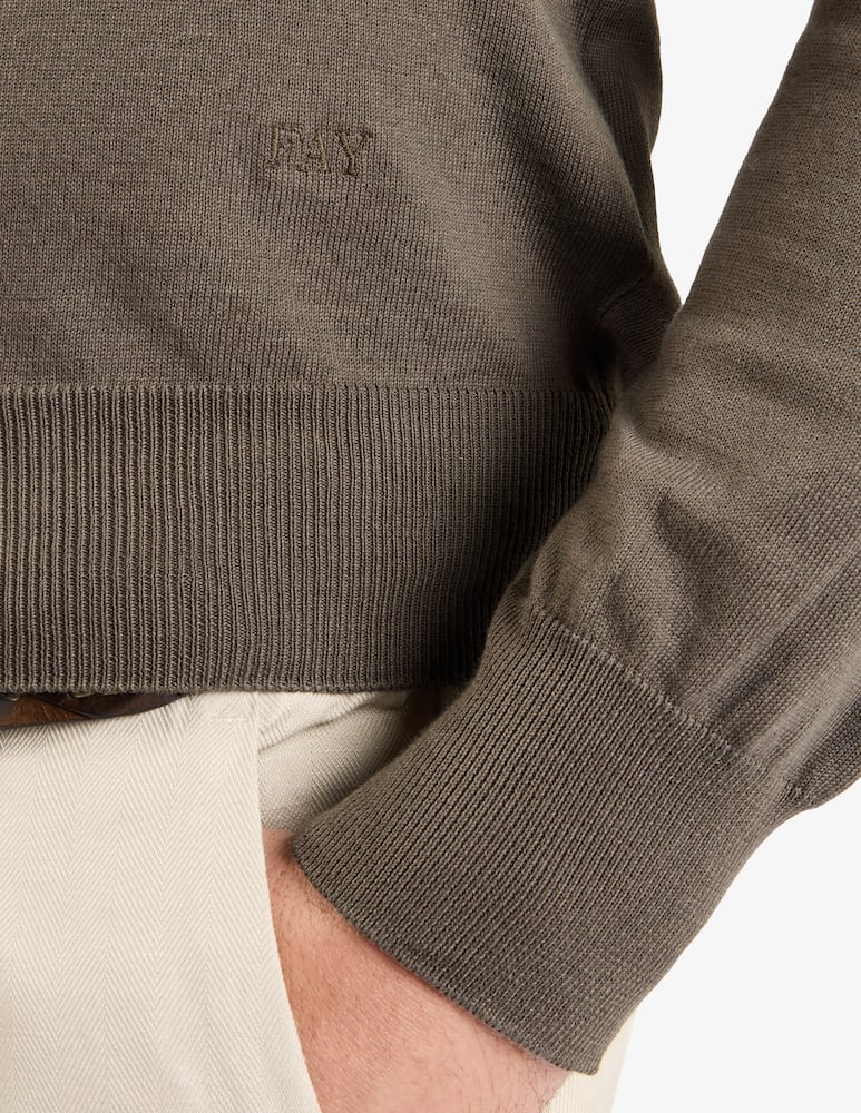Fay Pull Girocollo in Cotone - immagine 4 Fay Pull Girocollo in Cotone - immagine 4