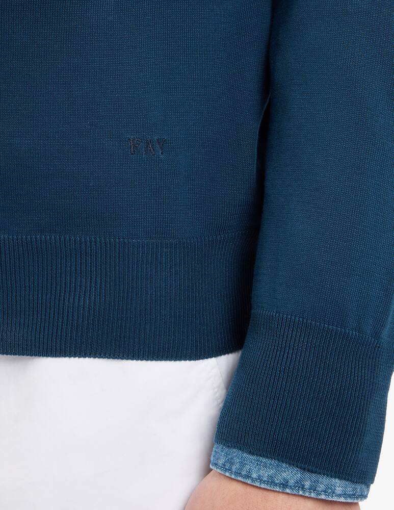 rinascente Fay Round-neck Jumper in Cotton