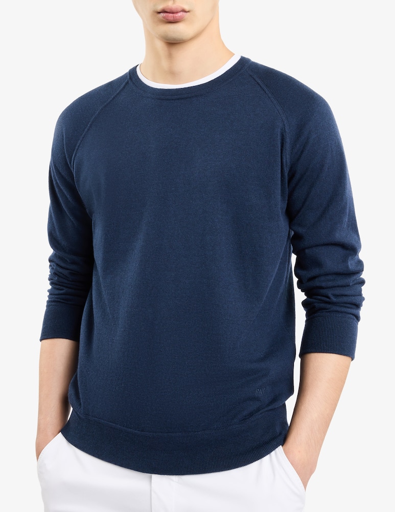 Fay Pull Girocollo in Cotone e Cashmere - immagine 1 Fay Pull Girocollo in Cotone e Cashmere - immagine 1