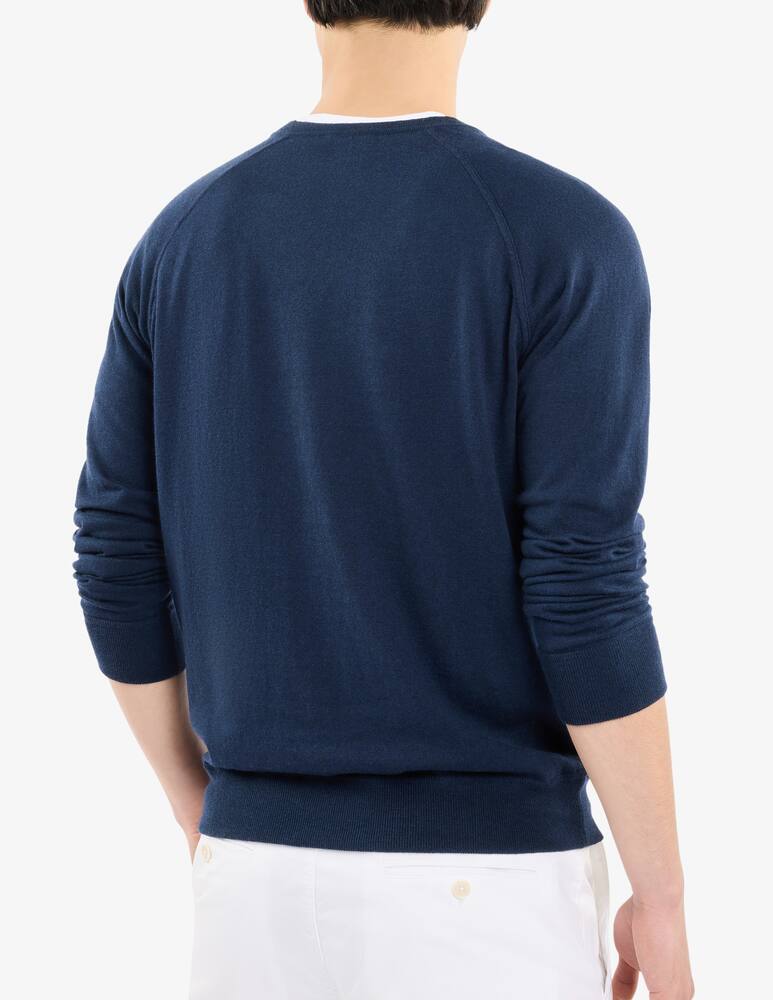 rinascente Fay Pull Girocollo in Cotone e Cashmere