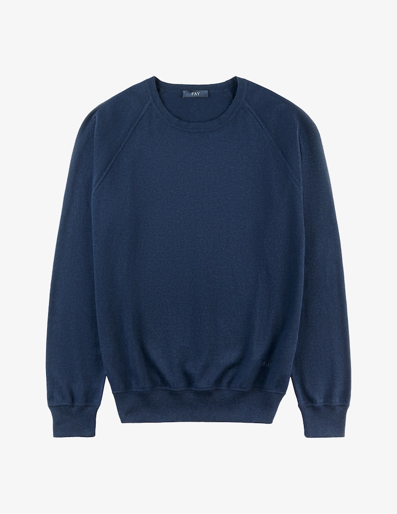 Fay Pull Girocollo in Cotone e Cashmere - immagine 5 Fay Pull Girocollo in Cotone e Cashmere - immagine 5
