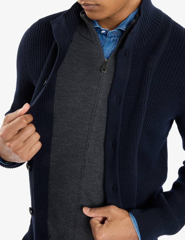 rinascente Fay Double Front Cardigan in Wool