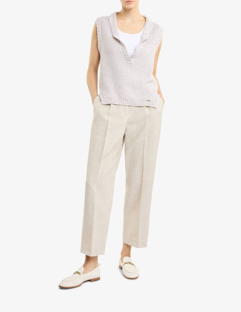 rinascente Fay Waistcoat in Cotton and Lurex