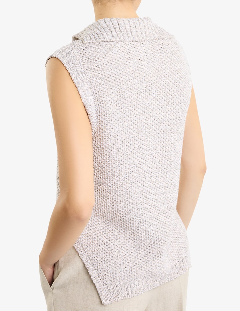 Fay Waistcoat in Cotton and Lurex - picture 3 Fay Waistcoat in Cotton and Lurex - picture 3