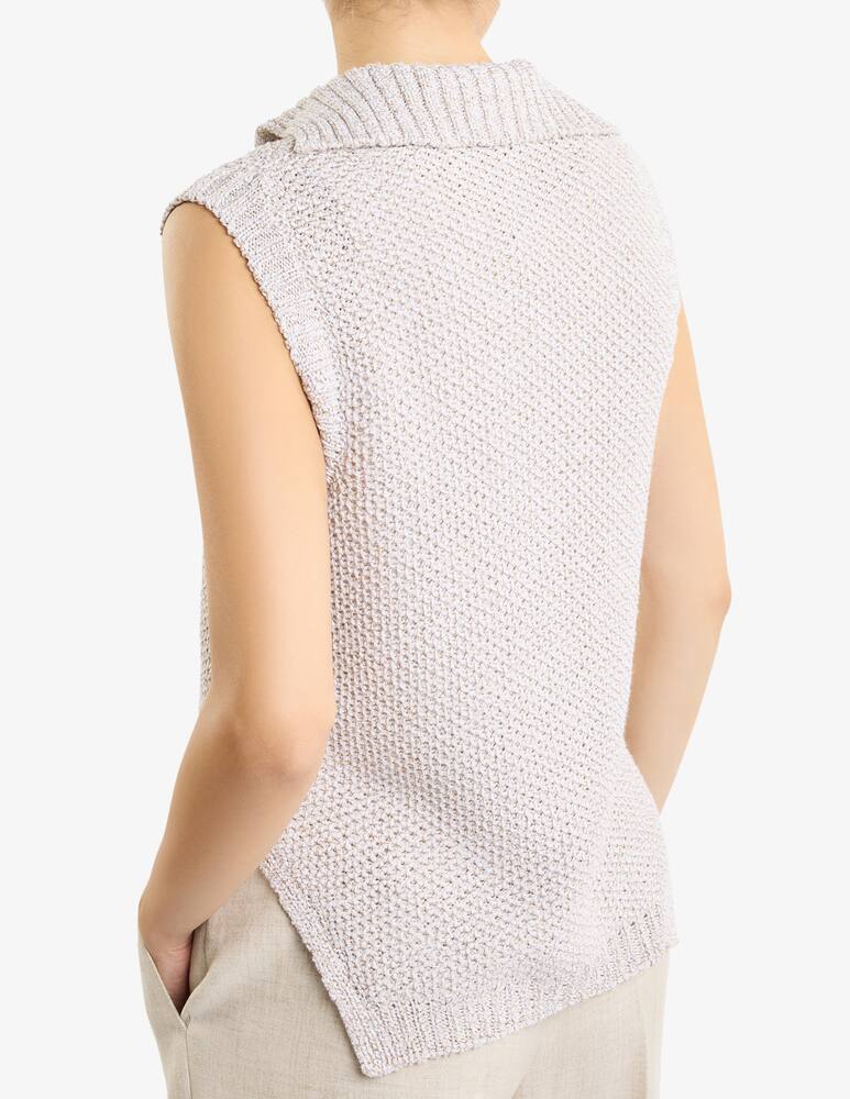 rinascente Fay Waistcoat in Cotton and Lurex