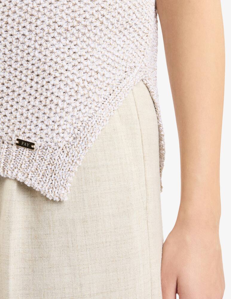 rinascente Fay Waistcoat in Cotton and Lurex