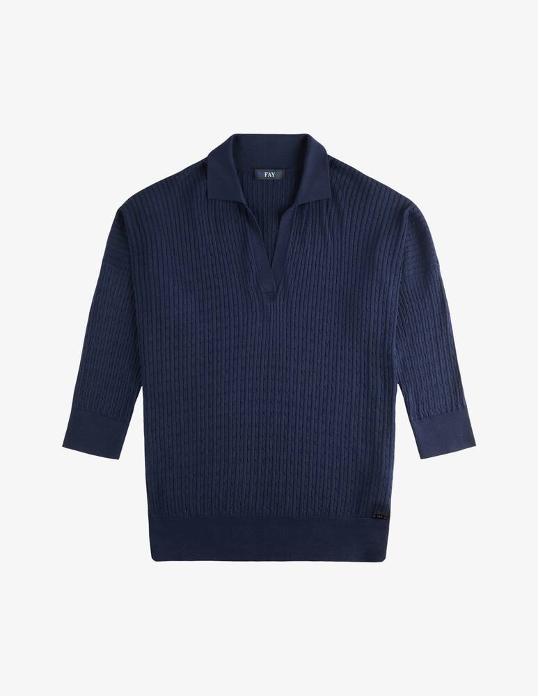 rinascente Fay Polo in Seta e Cotone