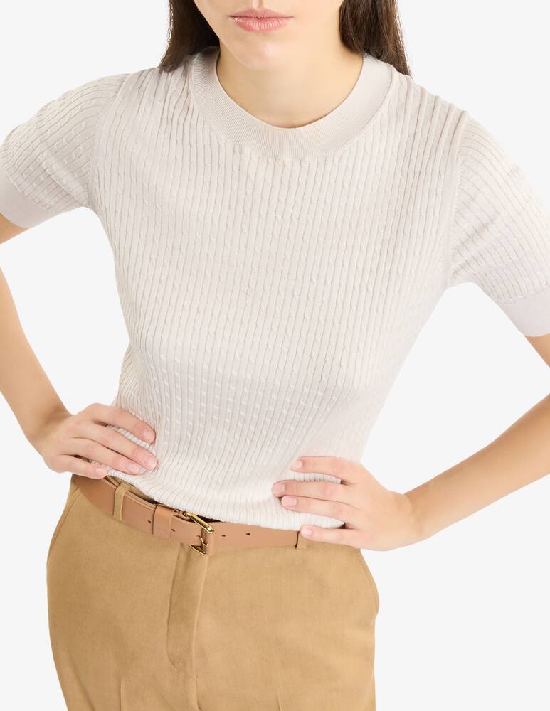 rinascente Fay Round-neck Sweater in Silk and Cotton