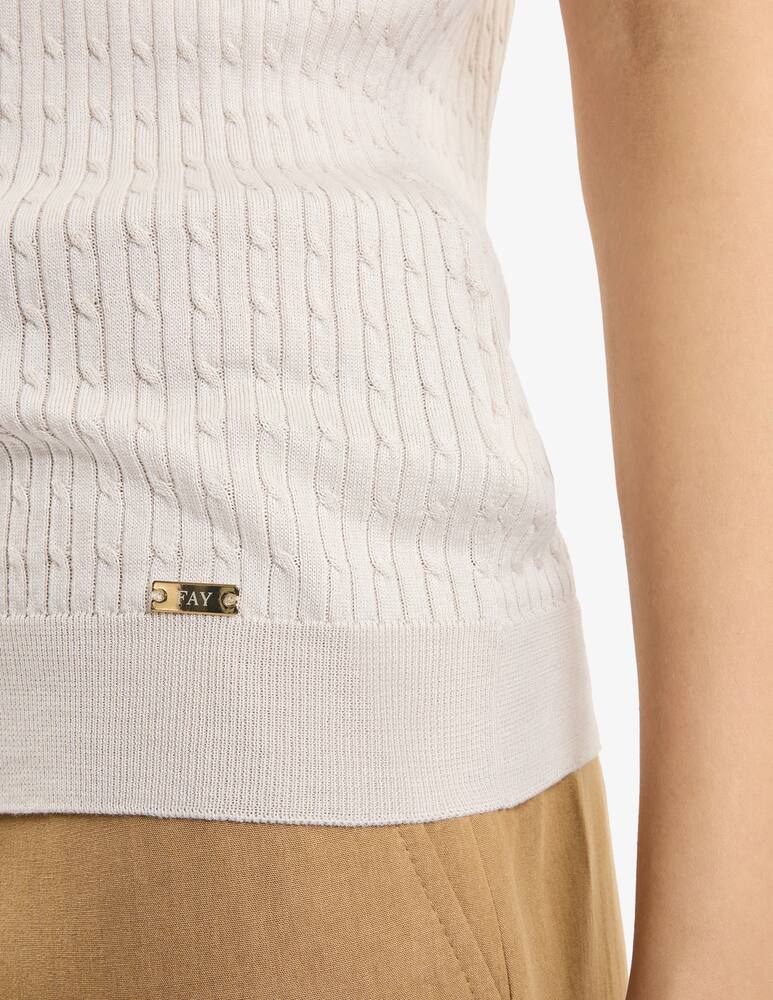 rinascente Fay Round-neck Sweater in Silk and Cotton