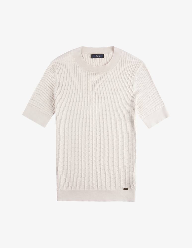 rinascente Fay Round-neck Sweater in Silk and Cotton