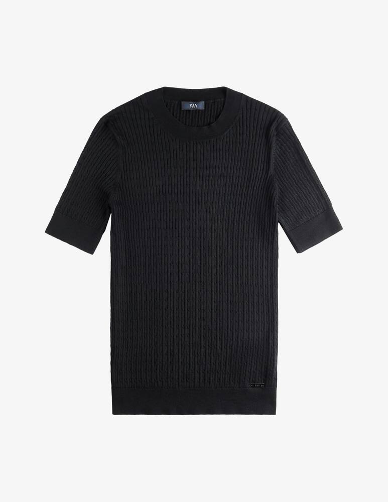 rinascente Fay Round-neck Sweater in Silk and Cotton