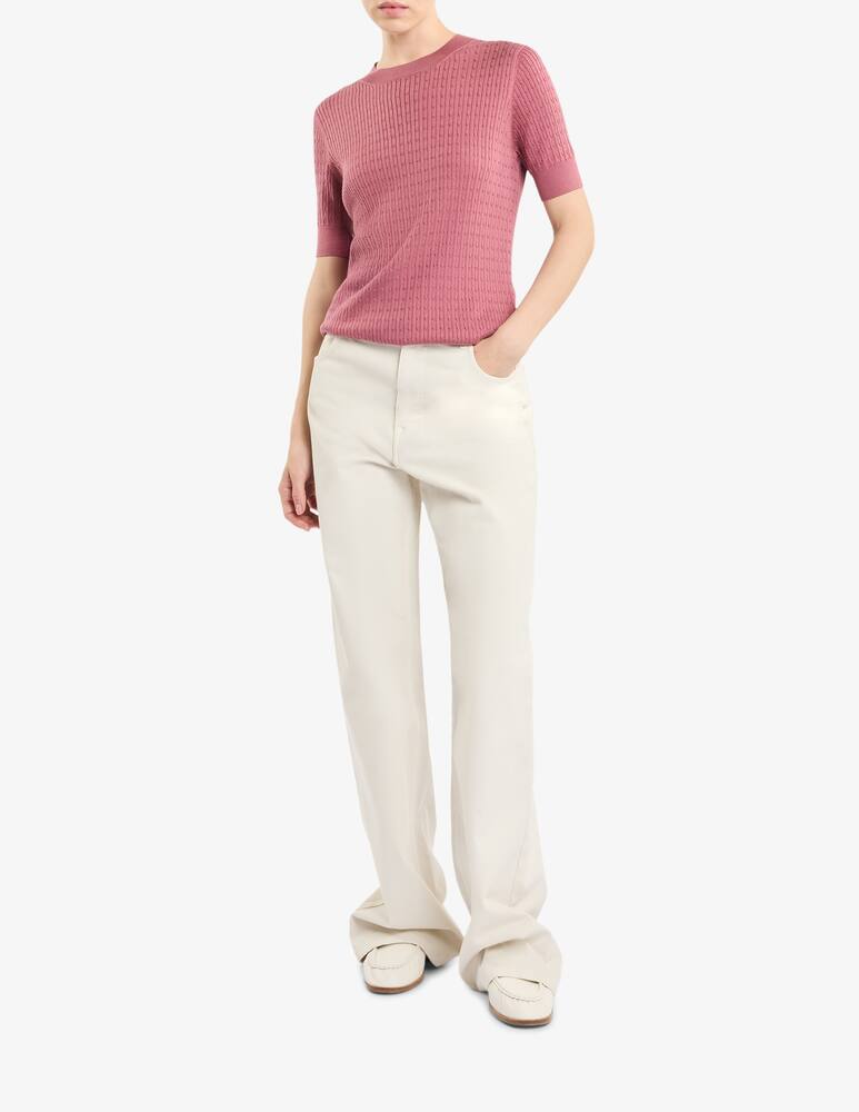 rinascente Fay Round-neck Sweater in Silk and Cotton