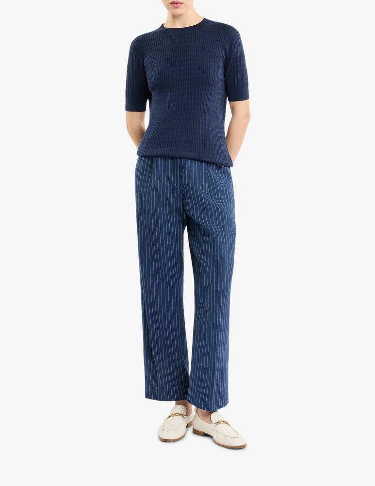 rinascente Fay Round-neck Sweater in Silk and Cotton