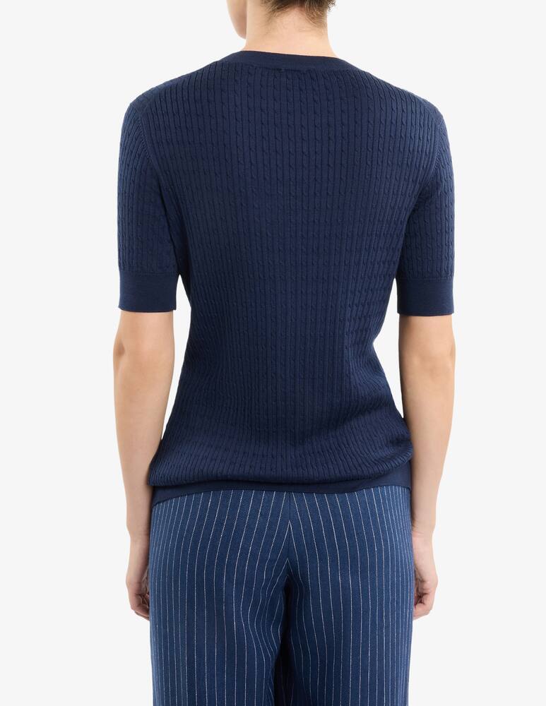 rinascente Fay Round-neck Sweater in Silk and Cotton