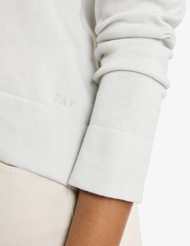 rinascente Fay Pull Scollo a V in Cotone