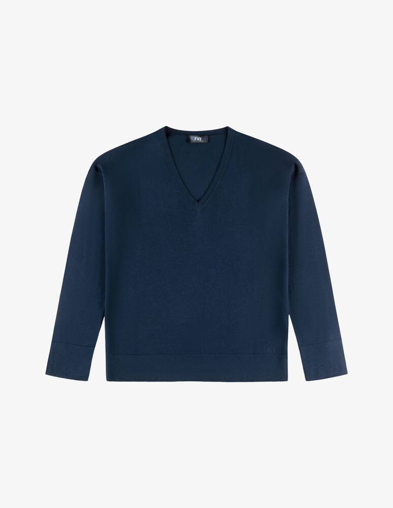 rinascente Fay V-neck Jumper in Cotton