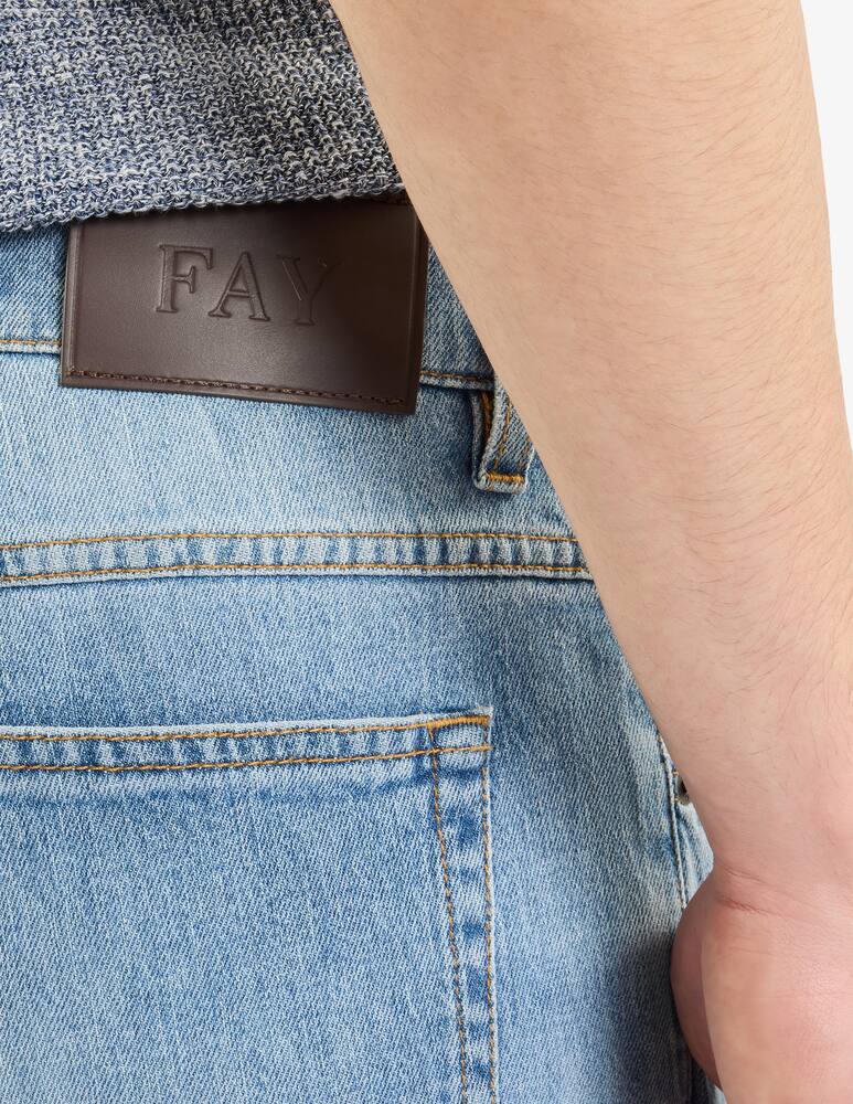 rinascente Fay Jeans 5 Tasche in Denim Stretch