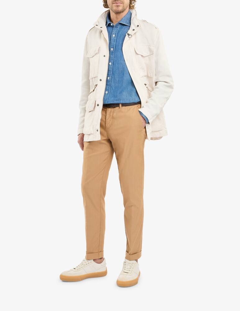 Fay Pantaloni Slim in Canneté di Cotone Stretch - immagine 2 Fay Pantaloni Slim in Canneté di Cotone Stretch - immagine 2