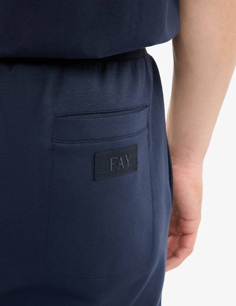 rinascente Fay Jogger Trousers in Cotton Fleece