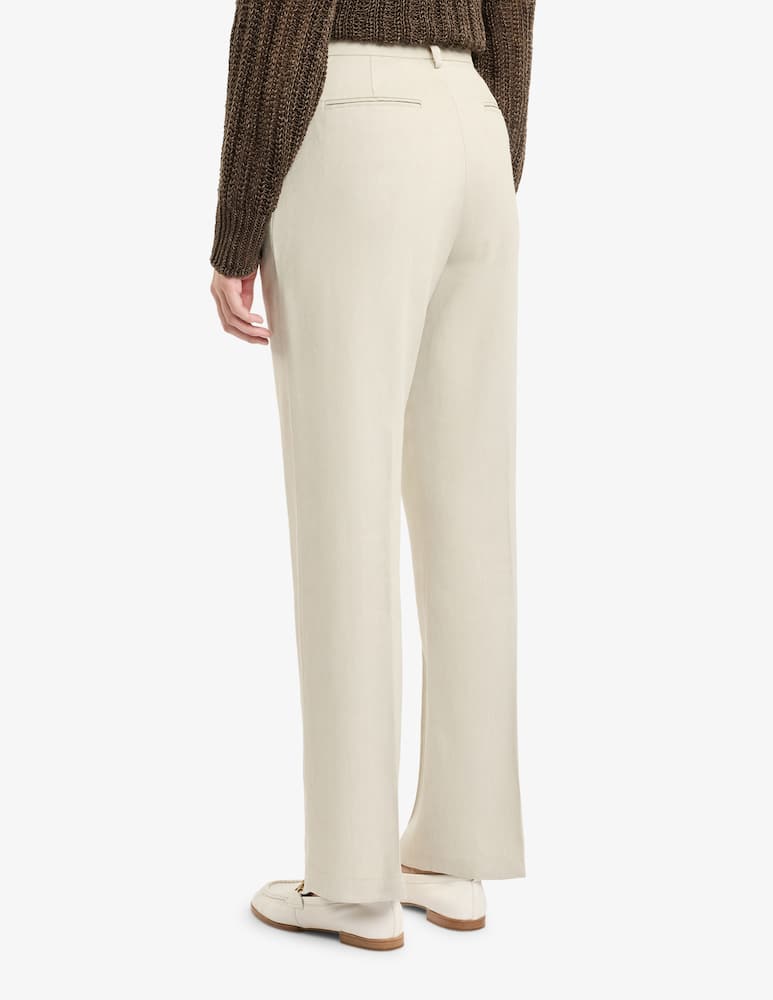 Fay Pantaloni Regular in Viscosa e Lino Stretch - immagine 3
