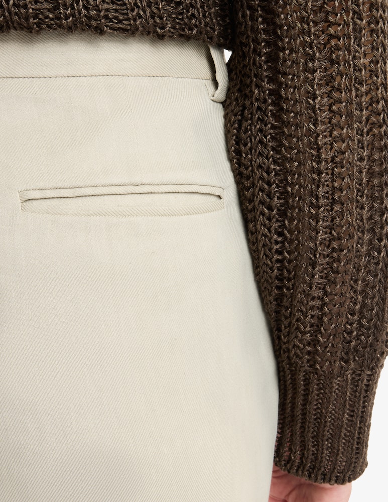 Fay Pantaloni Regular in Viscosa e Lino Stretch - immagine 4