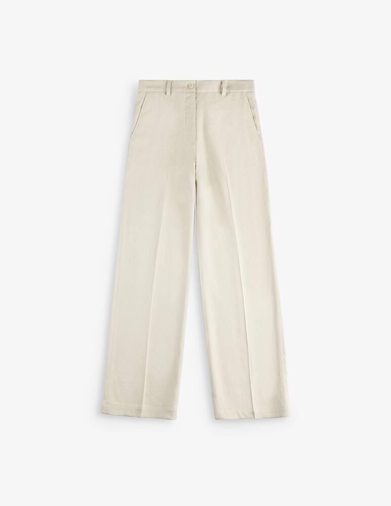 rinascente Fay Pantaloni Regular in Viscosa e Lino Stretch