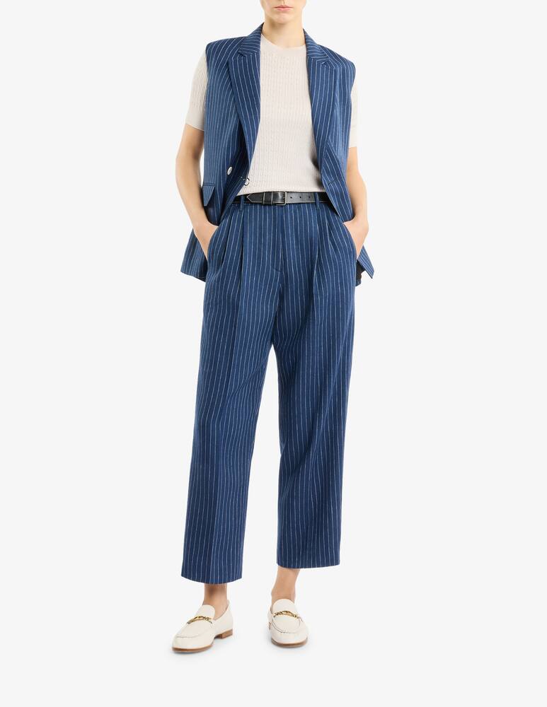 rinascente Fay Regular Trousers in Cotton and Linen