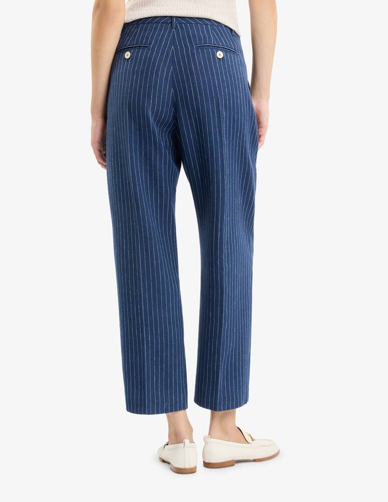 rinascente Fay Regular Trousers in Cotton and Linen