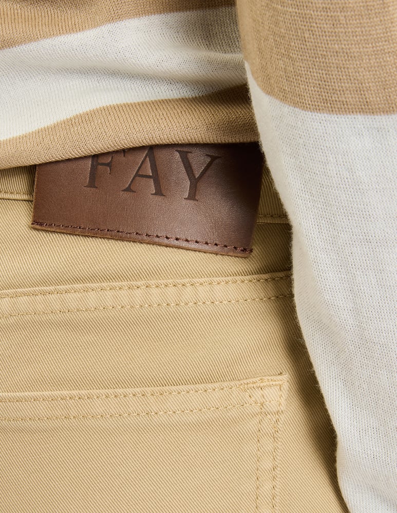 Fay Pantaloni 5 Tasche in Cotone Stretch - immagine 4 Fay Pantaloni 5 Tasche in Cotone Stretch - immagine 4
