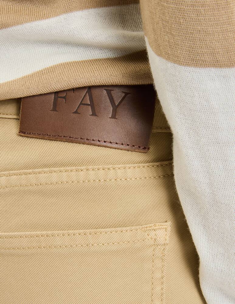rinascente Fay 5 Pocket Trousers in Stretch Cotton