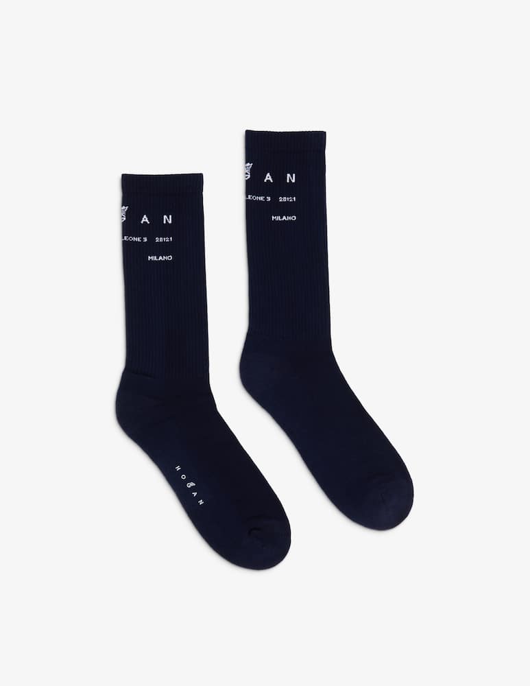 rinascente Hogan Milano logo socks
