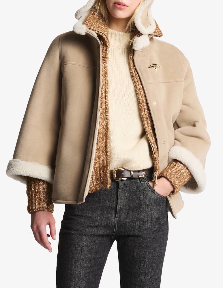rinascente Fay Giacca shearling con cappuccio