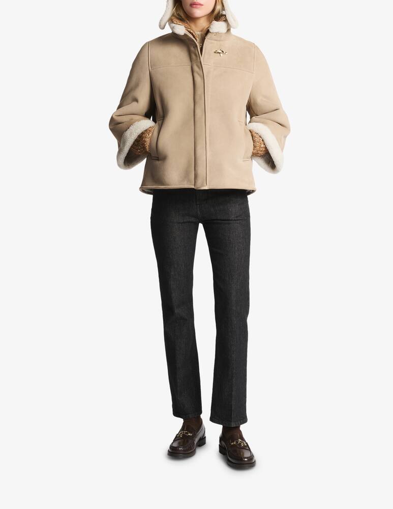 rinascente Fay Giacca shearling con cappuccio