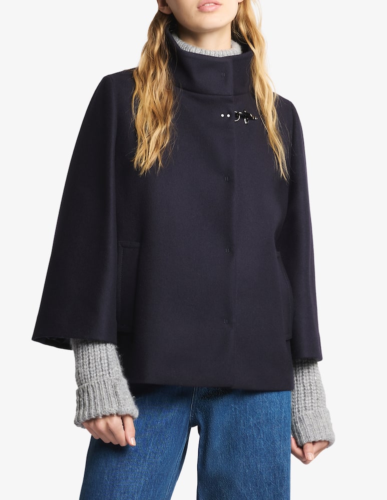 rinascente Fay Cape in Wool Fabric
