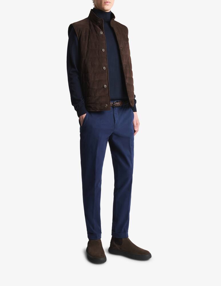 rinascente Fay Quilted gilet suede