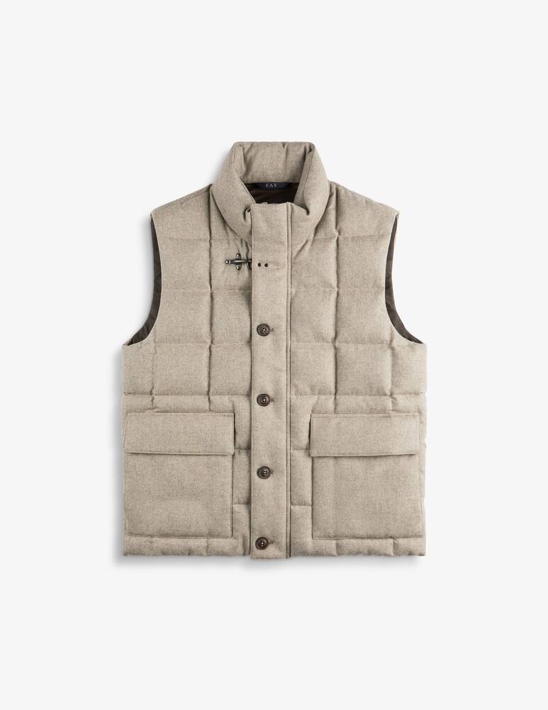 rinascente Fay Gilet in flanella cardata
