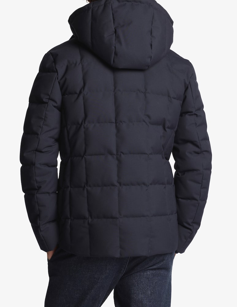 rinascente Fay Caban in Canvas Mélange Imbottito in Piuma