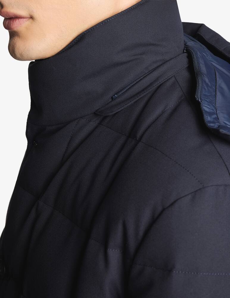 rinascente Fay Caban in Canvas Mélange Imbottito in Piuma