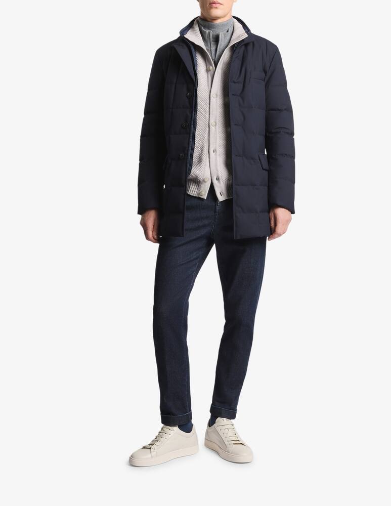 rinascente Fay Piumino Double Front in Canvas Mélange