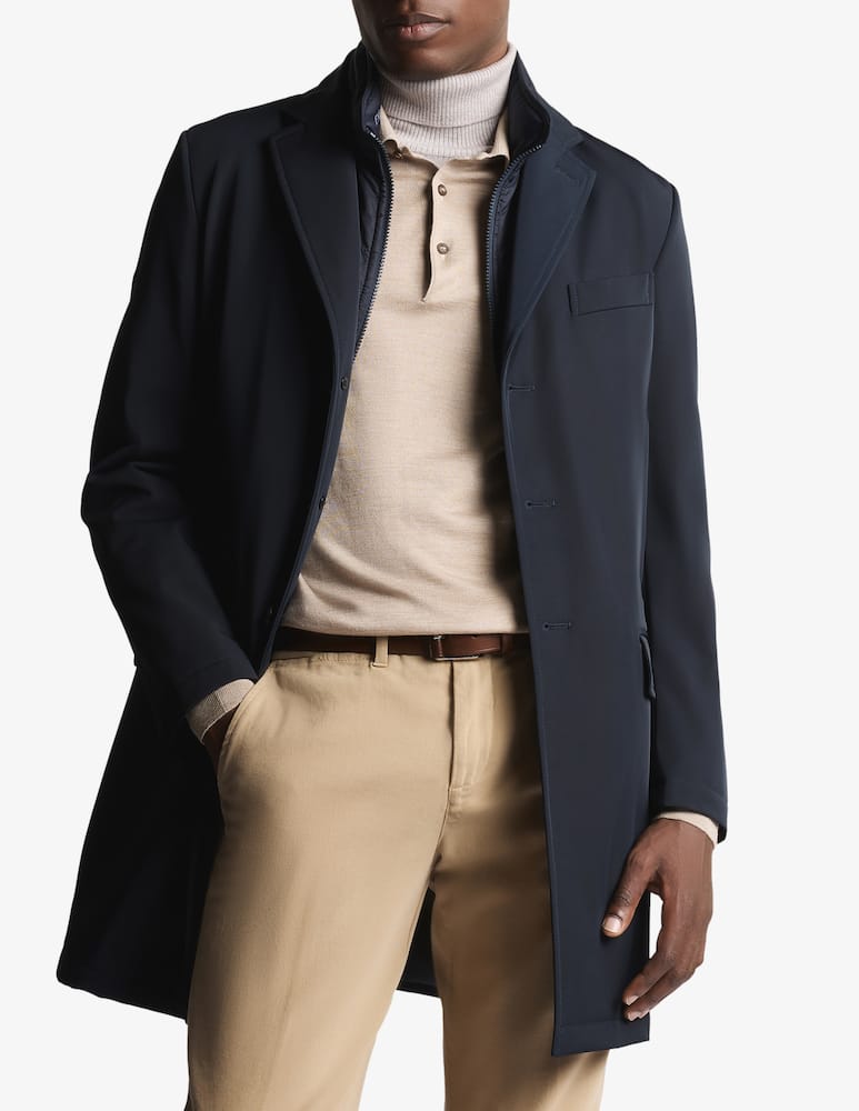 Fay Double coat stretch gabardine - picture 1 Fay Double coat stretch gabardine - picture 1